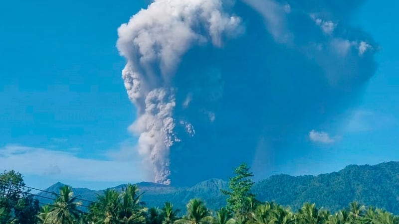 At least 3 hikers killed by volcano eruption on Indonesian island