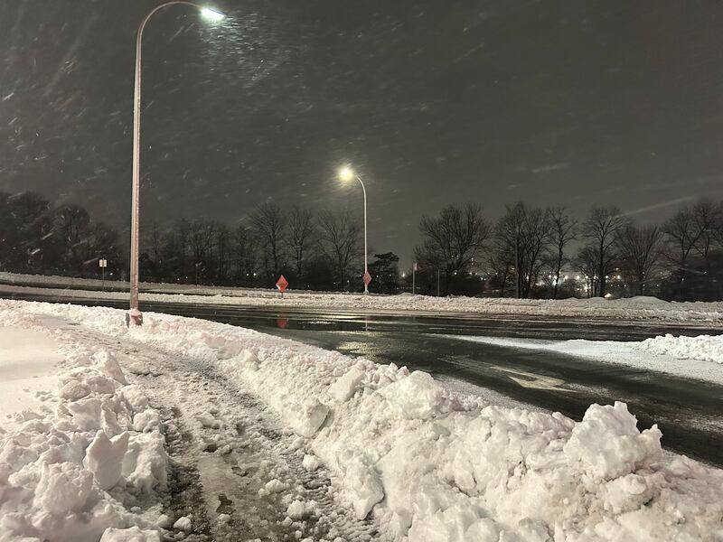 Snow is pictured in the Halifax area on Feb. 24, 2026. (Emma Convey/CTV Atlantic)