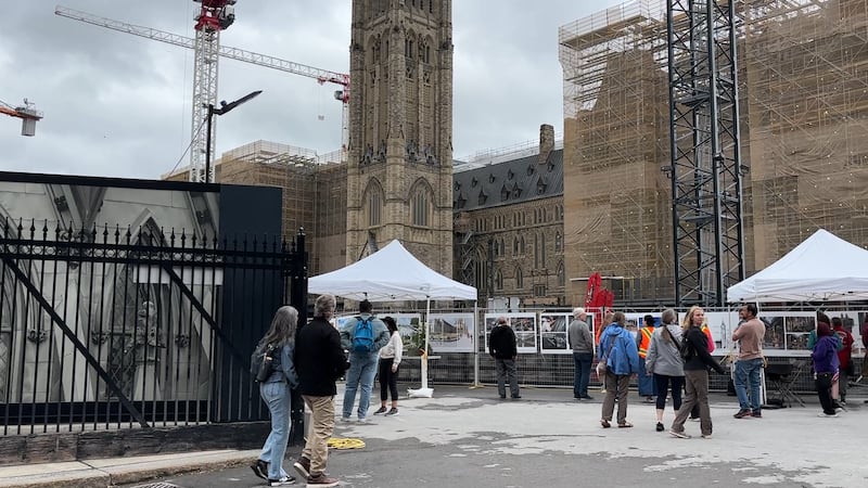Public gets rare sneak peek behind construction on Parliament Hill