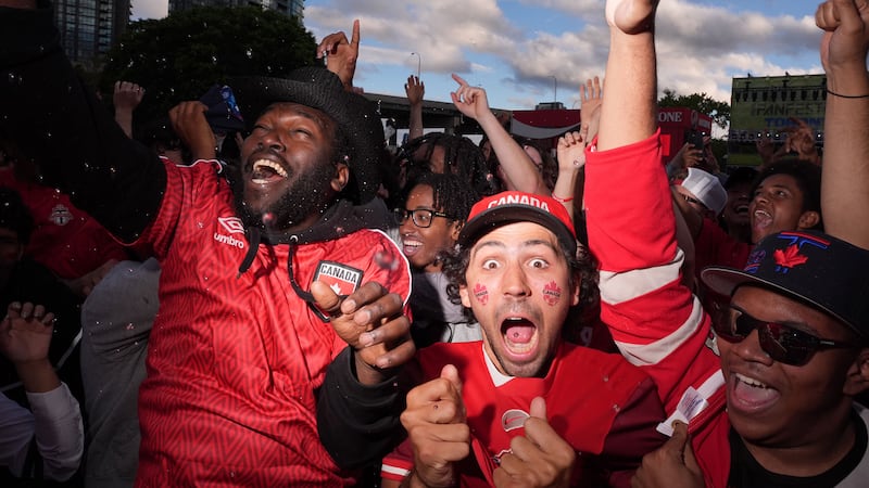 Soccer fans flood Toronto streets to celebrate FIFA World Cup