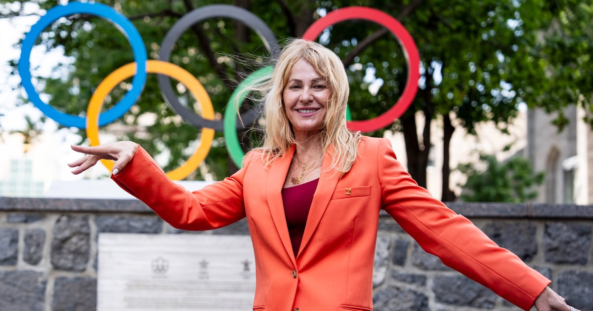 Photo: CP24 Retired Olympic gold medal gymnast Nadia Comaneci poses for a photograph during a media availability in Montreal on