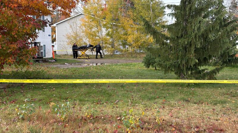 A body was removed from a home in Elsipogtog First Nation the morning of Oct. 13, 2026. (Derek Haggett/CTV Atlantic)
