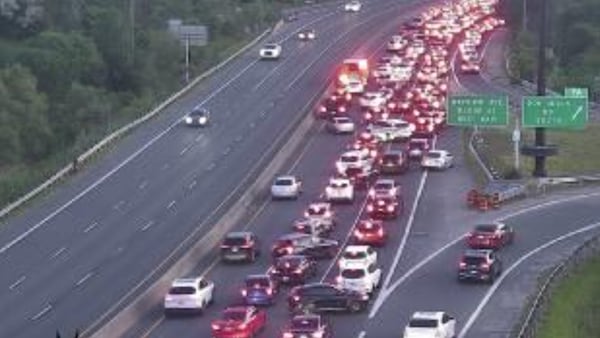 2 people taken to hospital following 4-vehicle crash on DVP