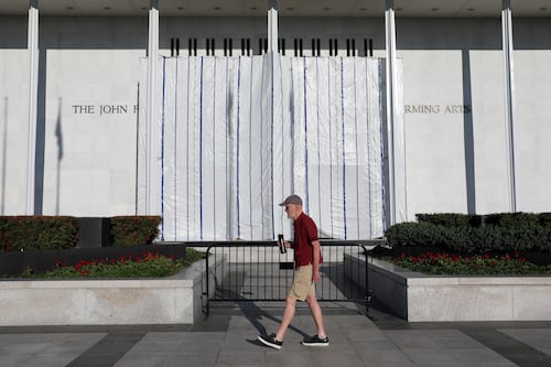 Trump’s name is gone from the Kennedy Center’s facade, according to a top official at the arts venue