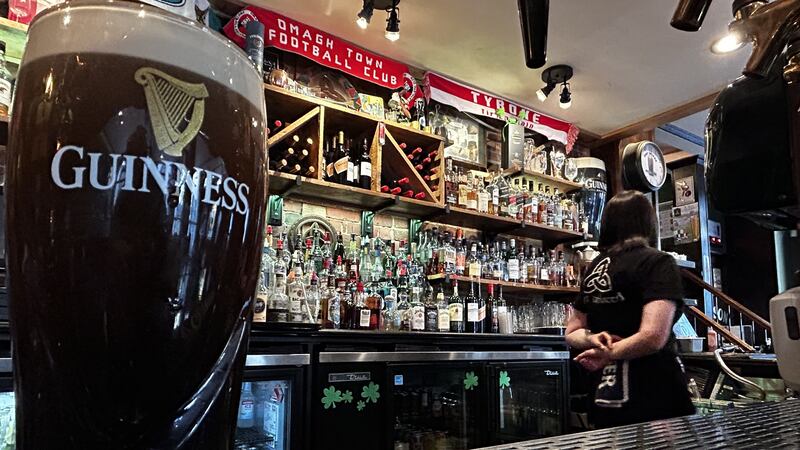A full glass of Guinness at a Halifax bar is pictured.