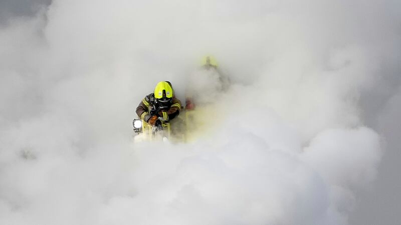 Scenes from London's Heathrow as huge fire shuts down global travel hub