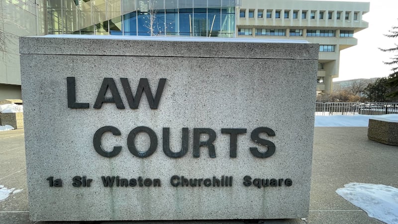 The Alberta Court of Justice can be seen in Edmonton on Feb. 22, 2025. (Amanda Anderson/CTV News Edmonton)