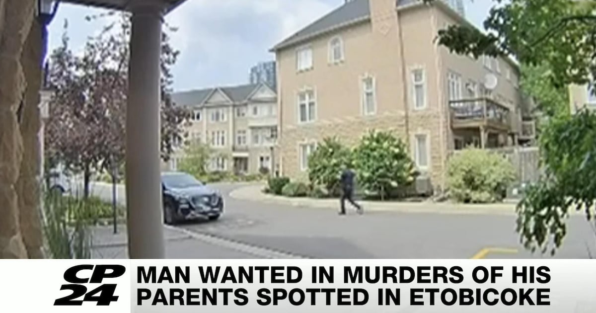 Suspect wanted in murder of parents spotted in Etokbicoke