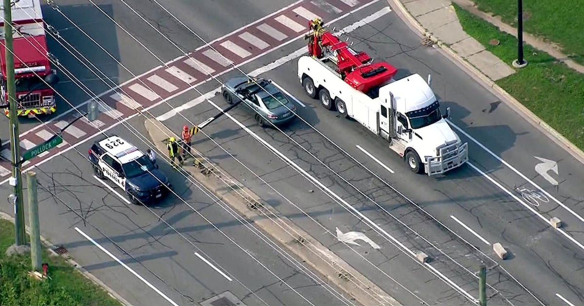 Eight-vehicle crash in Georgina