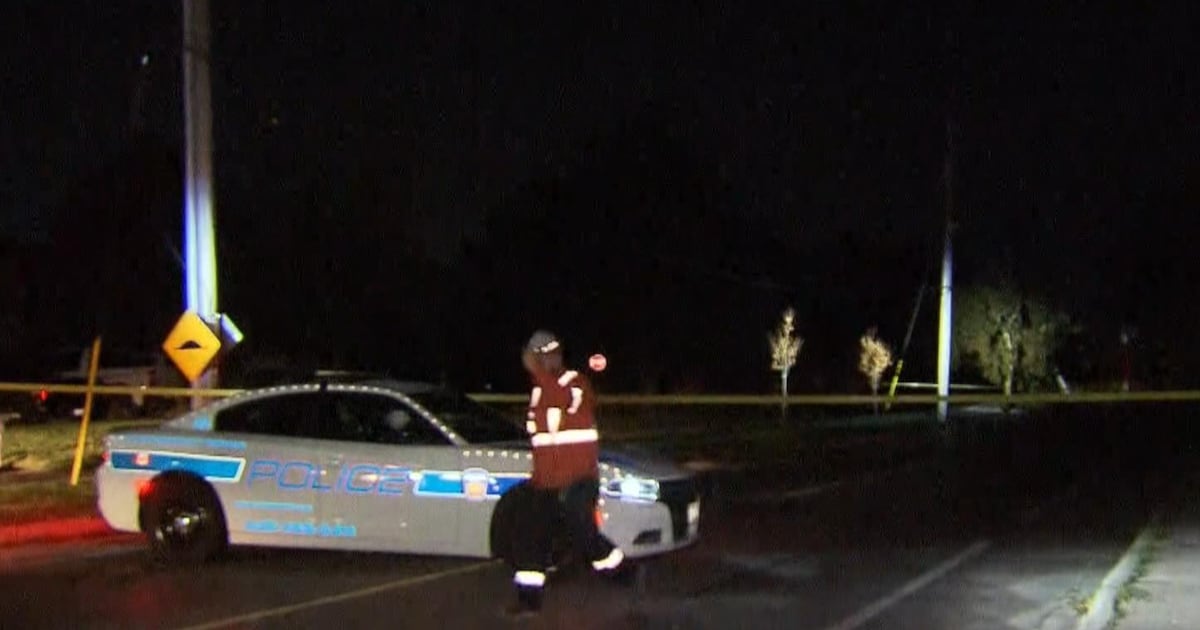 Vehicle knocks down hydro poles in Brampton