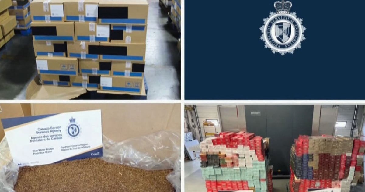 CBSA seized nearly $14 million in illegal tobacco in August