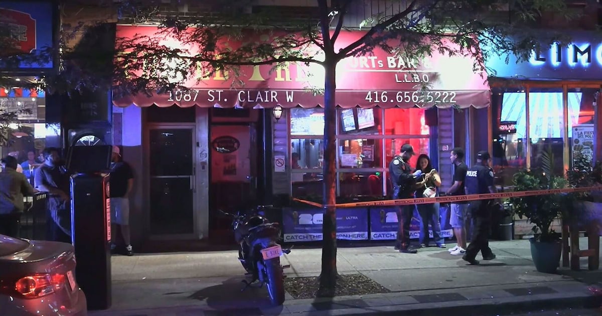 Two stabbed in late-night attack outside a bar in Toronto's west end